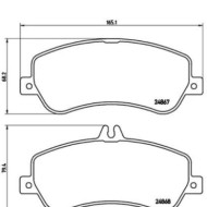 P50086_2.JPG Kit pastiglie freno, Freno a disco P 50 086 BREMBO per MERCEDES-BENZ