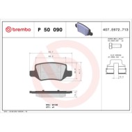 P50090_2.JPG Kit pastiglie freno, Freno a disco P 50 090 BREMBO per MERCEDES-BENZ
