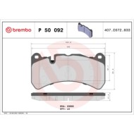 P50092_2.JPG Kit pastiglie freno, Freno a disco P 50 092 BREMBO per MERCEDES-BENZ MASERATI