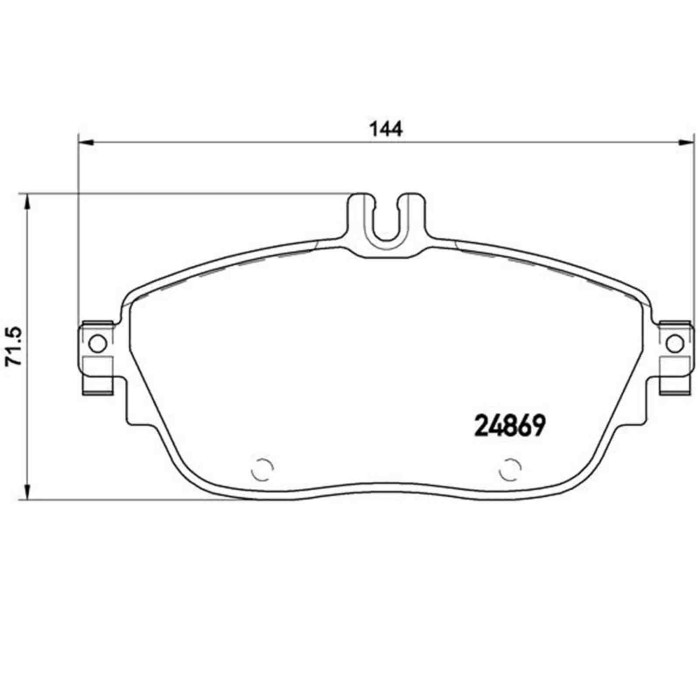 P50093_2.JPG Kit pastiglie freno, Freno a disco P 50 093 BREMBO per MERCEDES-BENZ INFINITI