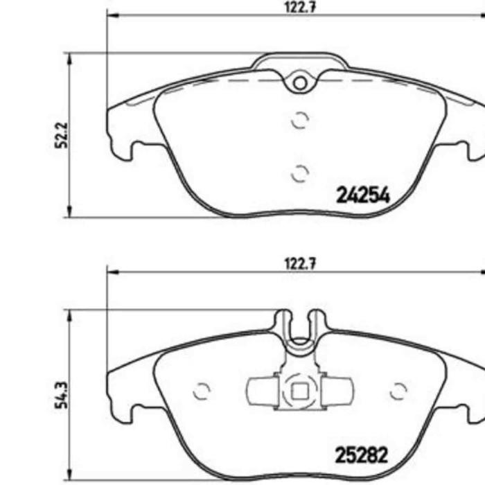 P50104_2.JPG Kit pastiglie freno, Freno a disco P 50 104 BREMBO per MERCEDES-BENZ