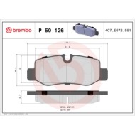 P50126_2.JPG Kit pastiglie freno, Freno a disco P 50 126 BREMBO per MERCEDES-BENZ