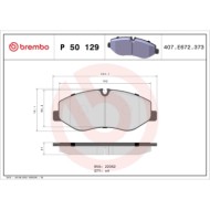 P50129_2.JPG Kit pastiglie freno, Freno a disco P 50 129 BREMBO per MERCEDES-BENZ