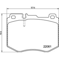 P50145_2.JPG Kit pastiglie freno, Freno a disco P 50 145 BREMBO per MERCEDES-BENZ