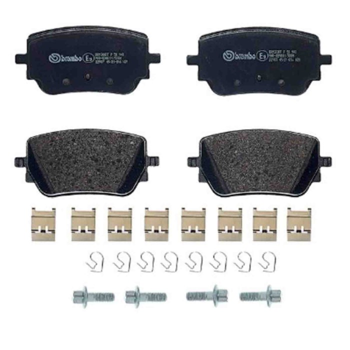 P50148_1.JPG Kit pastiglie freno, Freno a disco P 50 148 BREMBO per MERCEDES-BENZ