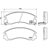 P54017_2.JPG Kit pastiglie freno, Freno a disco P 54 017 BREMBO per CITROEN MITSUBISHI