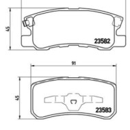 P54031_2.JPG Kit pastiglie freno, Freno a disco P 54 031 BREMBO per PEUGEOT CITROEN FIAT JEEP