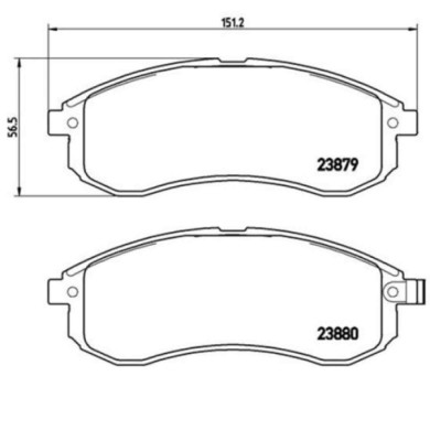 P54033_2.JPG Kit pastiglie freno, Freno a disco P 54 033 BREMBO per MITSUBISHI