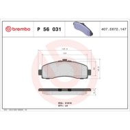 P56031_2.JPG Kit pastiglie freno, Freno a disco P 56 031 BREMBO per NISSAN