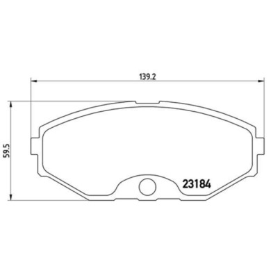 P56052_2.JPG Kit pastiglie freno, Freno a disco P 56 052 BREMBO per NISSAN INFINITI