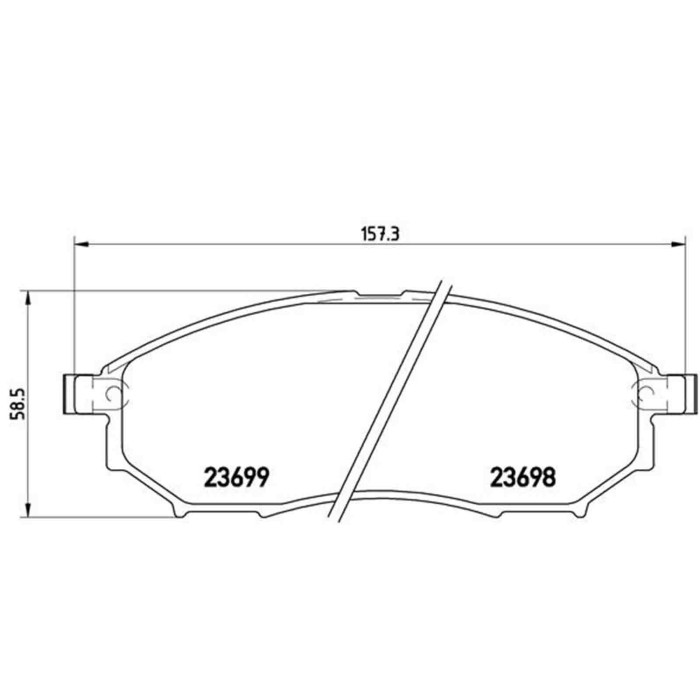 P56058_2.JPG Kit pastiglie freno, Freno a disco P 56 058 BREMBO per RENAULT NISSAN INFINITI