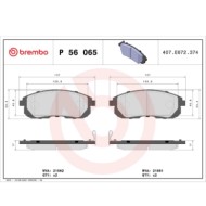 P56065_2.JPG Kit pastiglie freno, Freno a disco P 56 065 BREMBO per NISSAN