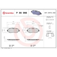 P56066_2.JPG Kit pastiglie freno, Freno a disco P 56 066 BREMBO per NISSAN