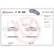 P56069_2.JPG Kit pastiglie freno, Freno a disco P 56 069 BREMBO per NISSAN IVECO