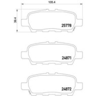 P56087_2.JPG Kit pastiglie freno, Freno a disco P 56 087 BREMBO per NISSAN