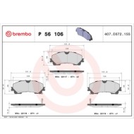 P56106_2.JPG Kit pastiglie freno, Freno a disco P 56 106 BREMBO per RENAULT NISSAN INFINITI