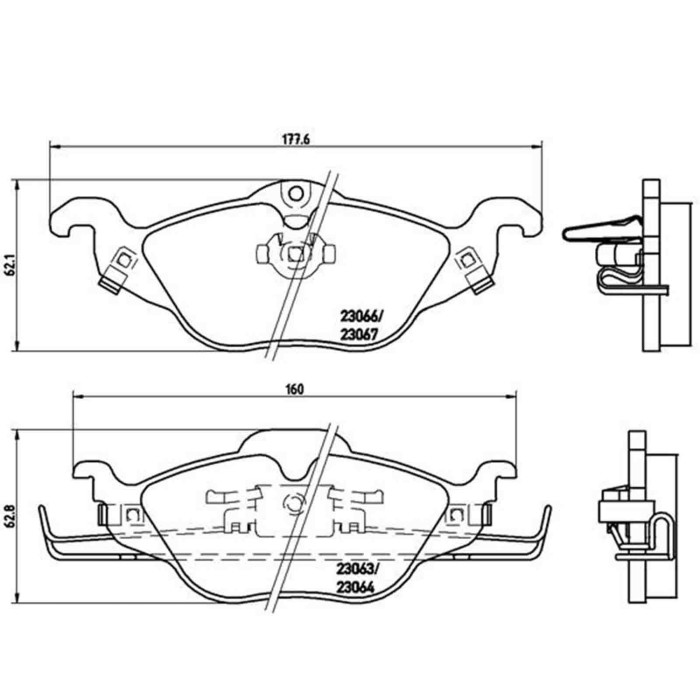P59030_2.JPG Kit pastiglie freno, Freno a disco P 59 030 BREMBO per OPEL CHEVROLET