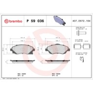 P59036_2.JPG Kit pastiglie freno, Freno a disco P 59 036 BREMBO per OPEL