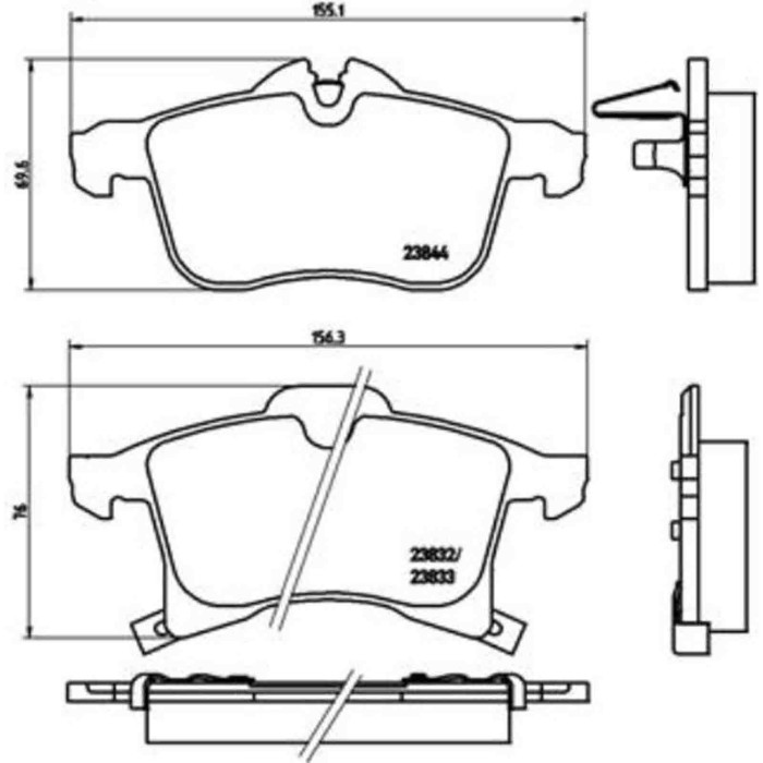 P59045_2.JPG Kit pastiglie freno, Freno a disco P 59 045 BREMBO per OPEL CHEVROLET