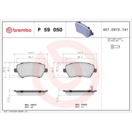 P59050_2.JPG Kit pastiglie freno, Freno a disco P 59 050 BREMBO per OPEL SUZUKI