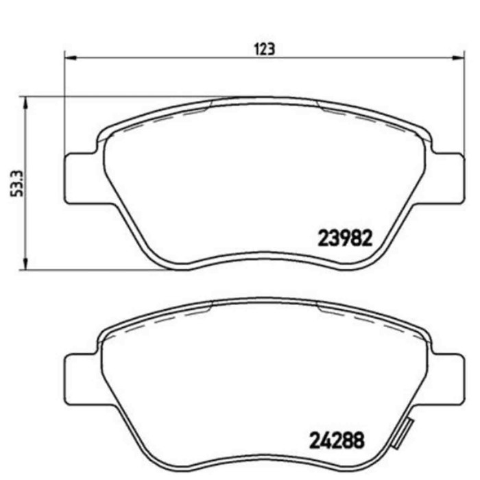 P59051_2.JPG Kit pastiglie freno, Freno a disco P 59 051 BREMBO per OPEL FIAT