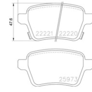 P59086_2.JPG Kit pastiglie freno, Freno a disco P 59 086 BREMBO per OPEL