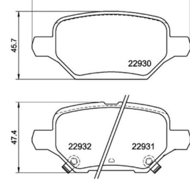 P59099_2.JPG Kit pastiglie freno, Freno a disco P 59 099 BREMBO per OPEL