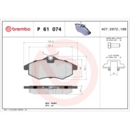 P61074_2.JPG Kit pastiglie freno, Freno a disco P 61 074 BREMBO per CITROEN