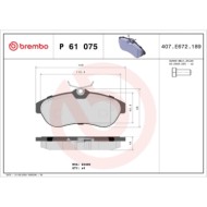 P61075_2.JPG Kit pastiglie freno, Freno a disco P 61 075 BREMBO per CITROEN