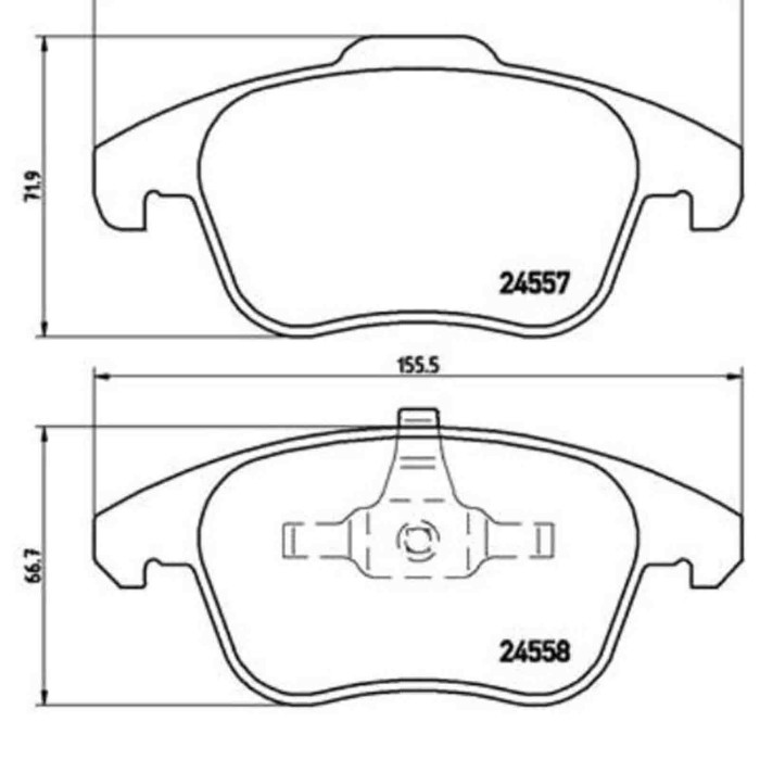 P61086_2.JPG Kit pastiglie freno, Freno a disco P 61 086 BREMBO per PEUGEOT CITROEN OPEL DS