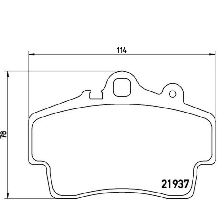 P65007_2.JPG Kit pastiglie freno, Freno a disco P 65 007 BREMBO per PORSCHE