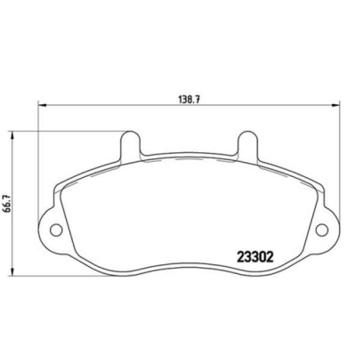 P68025_2.JPG Kit pastiglie freno, Freno a disco P 68 025 BREMBO per RENAULT OPEL