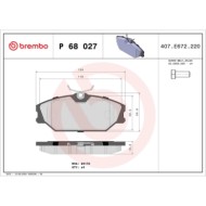 P68027_2.JPG Kit pastiglie freno, Freno a disco P 68 027 BREMBO per RENAULT