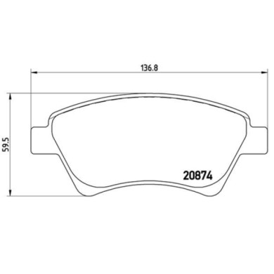 P68034_2.JPG Kit pastiglie freno, Freno a disco P 68 034 BREMBO per RENAULT
