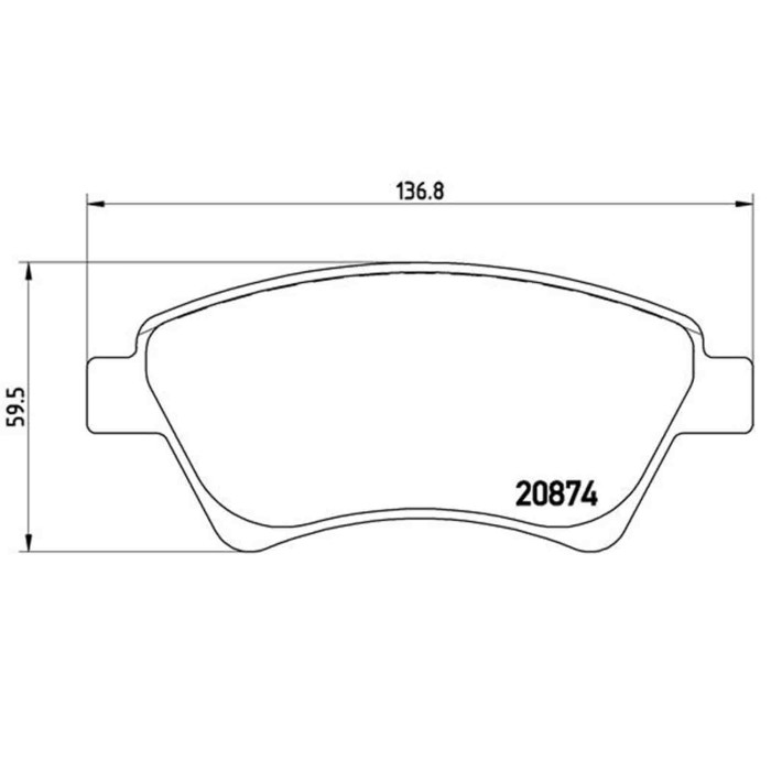 P68034_2.JPG Kit pastiglie freno, Freno a disco P 68 034 BREMBO per RENAULT