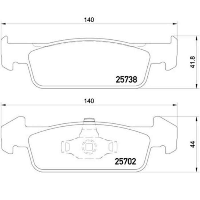 P68060_2.JPG Kit pastiglie freno, Freno a disco P 68 060 BREMBO per RENAULT DACIA