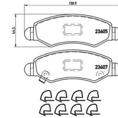 P79015_2.JPG Kit pastiglie freno, Freno a disco P 79 015 BREMBO per OPEL SUZUKI SUBARU