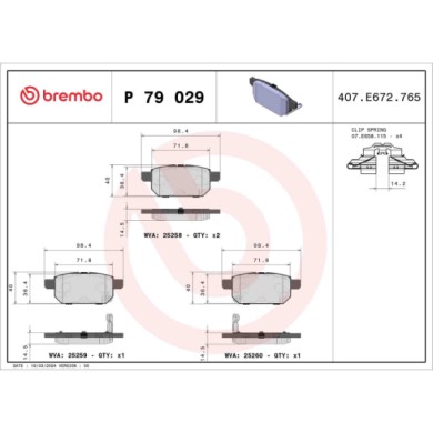 P79029_2.JPG Kit pastiglie freno, Freno a disco P 79 029 BREMBO per SUZUKI