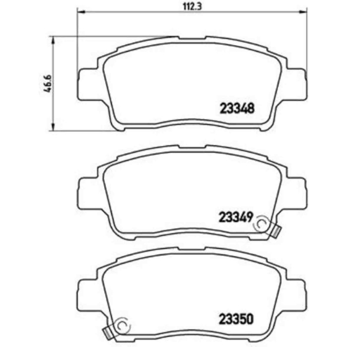 P83050_2.JPG Kit pastiglie freno, Freno a disco P 83 050 BREMBO per TOYOTA
