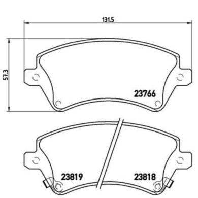 P83064_2.JPG Kit pastiglie freno, Freno a disco P 83 064 BREMBO per TOYOTA