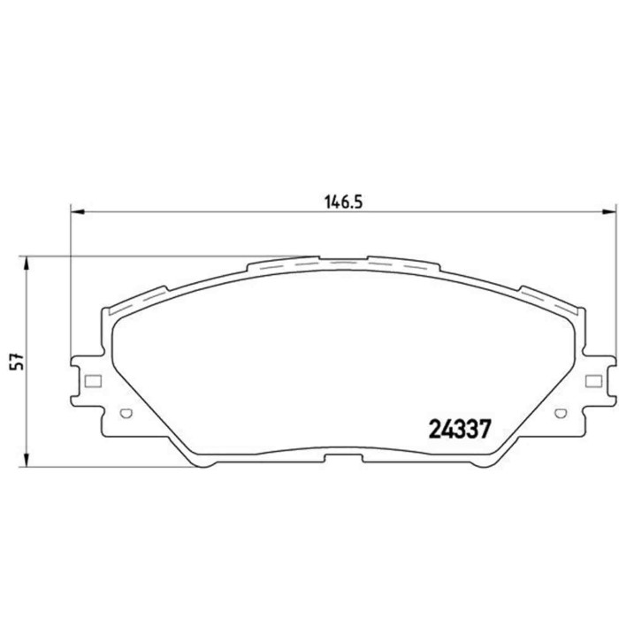 P83071_2.JPG Kit pastiglie freno, Freno a disco P 83 071 BREMBO per TOYOTA