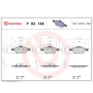 P83159_2.JPG Kit pastiglie freno, Freno a disco P 83 159 BREMBO per TOYOTA