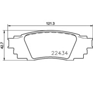 P83160_2.JPG Kit pastiglie freno, Freno a disco P 83 160 BREMBO per TOYOTA LEXUS