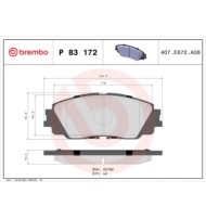 P83172_2.JPG Kit pastiglie freno, Freno a disco P 83 172 BREMBO per TOYOTA LEXUS