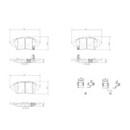 P83178_2.JPG Kit pastiglie freno, Freno a disco P 83 178 BREMBO per TOYOTA SUZUKI MAZDA