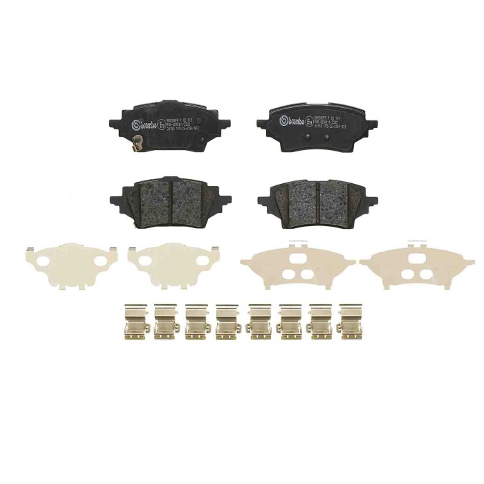 P83178_1.JPG Kit pastiglie freno, Freno a disco P 83 178 BREMBO per TOYOTA SUZUKI MAZDA
