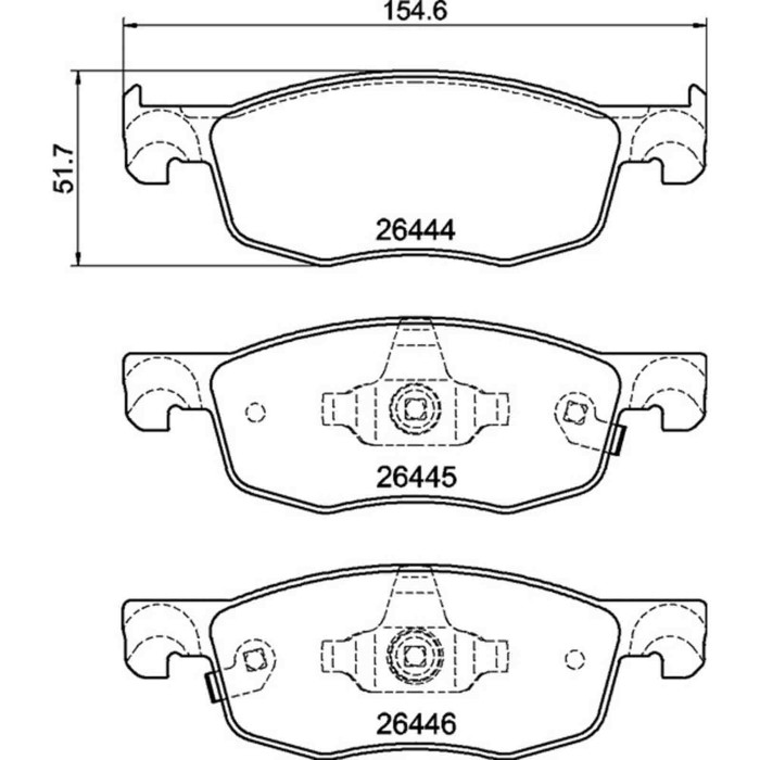 P83185_2.JPG Kit pastiglie freno, Freno a disco P 83 185 BREMBO per TOYOTA MAZDA