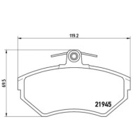 P85032_2.JPG Kit pastiglie freno, Freno a disco P 85 032 BREMBO per VW SEAT
