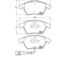 P85075_2.JPG Kit pastiglie freno, Freno a disco P 85 075 BREMBO per AUDI VW SEAT SKODA SPYKER