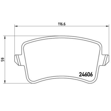 P85100_2.JPG Kit pastiglie freno, Freno a disco P 85 100 BREMBO per AUDI